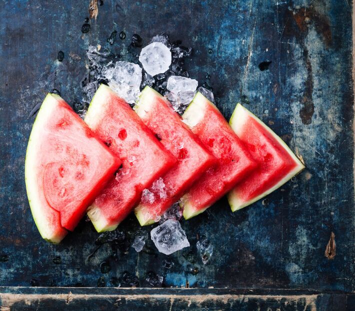 slices of watermelon to lose weight